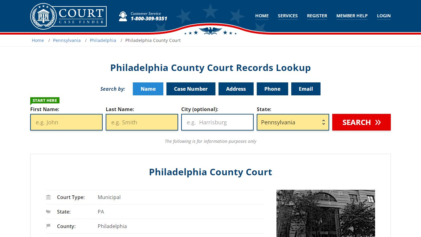 Philadelphia County Court Records Lookup